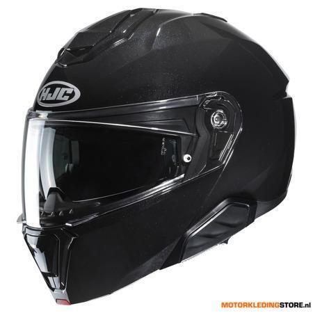 HJC i91 Systeemhelm, Zwart, Motoren, Ophalen of Verzenden, Nieuw met kaartje