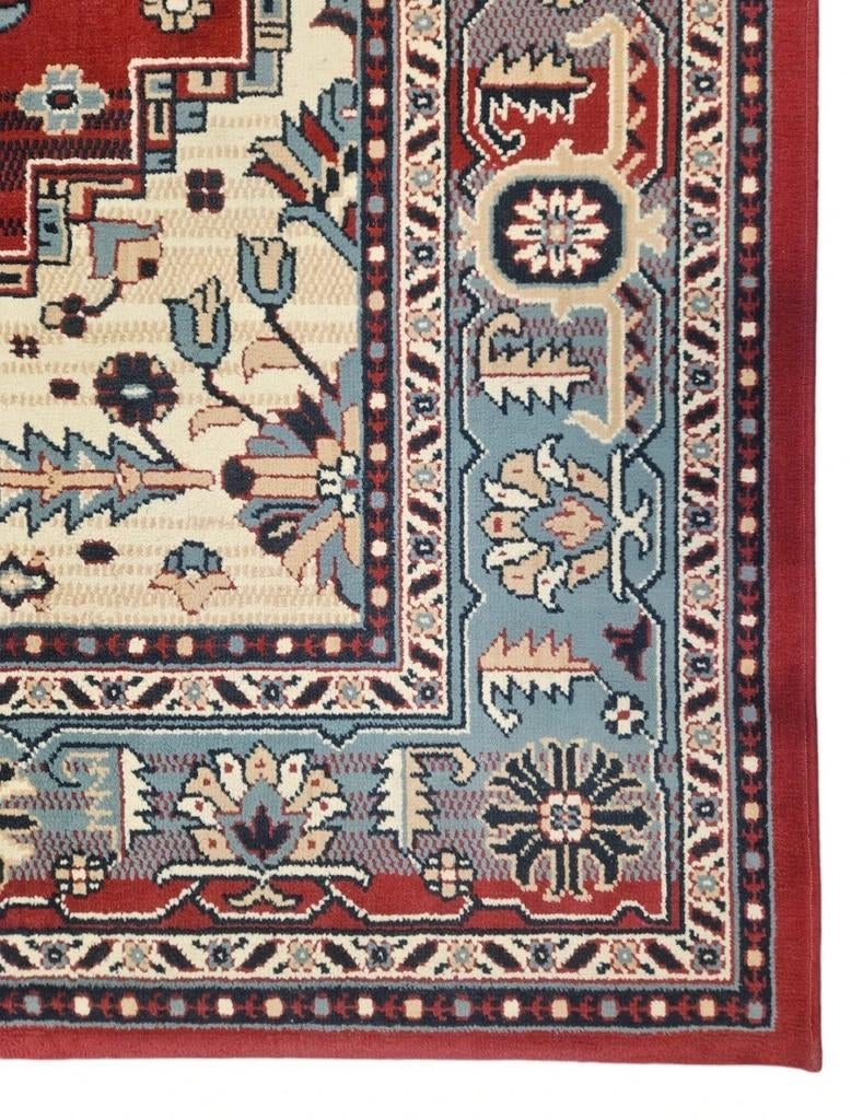 Vintage oosters Bidjar vloerkleed medallion rood 190x277cm, 150 tot 200 cm, 200 cm of meer, Ophalen of Verzenden, Onbekend