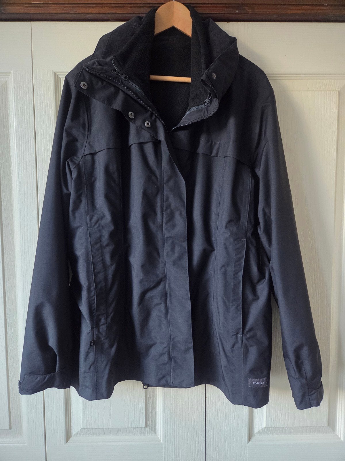 Forclaz winterjas, maat2XL/48-50, Zwart, Maat 46/48 (XL) of groter, Ophalen of Verzenden, Zo goed als nieuw