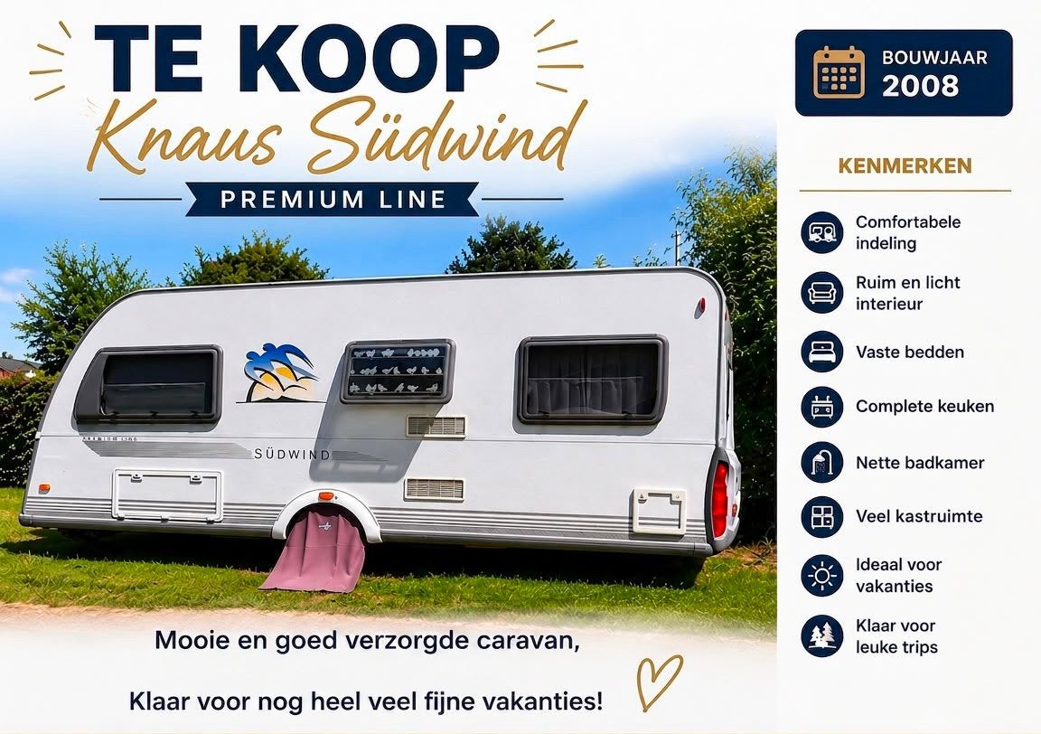 Knaus Südwind Silver Line, Rondzit, Frans bed, Particulier, Ringverwarming
