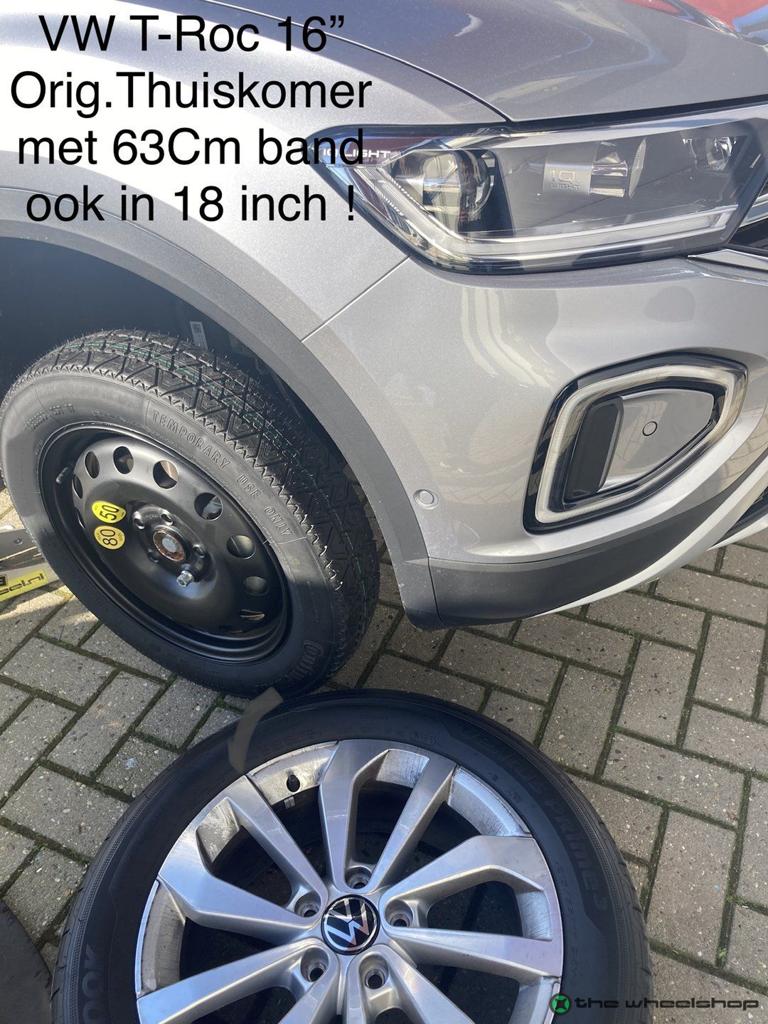 Reservewiel Thuiskomer 16 inch VW Golf 7/8 AUDI A3 SEAT Leon, Auto-onderdelen, Gebruikt, -, Banden en Velgen, Ophalen of Verzenden