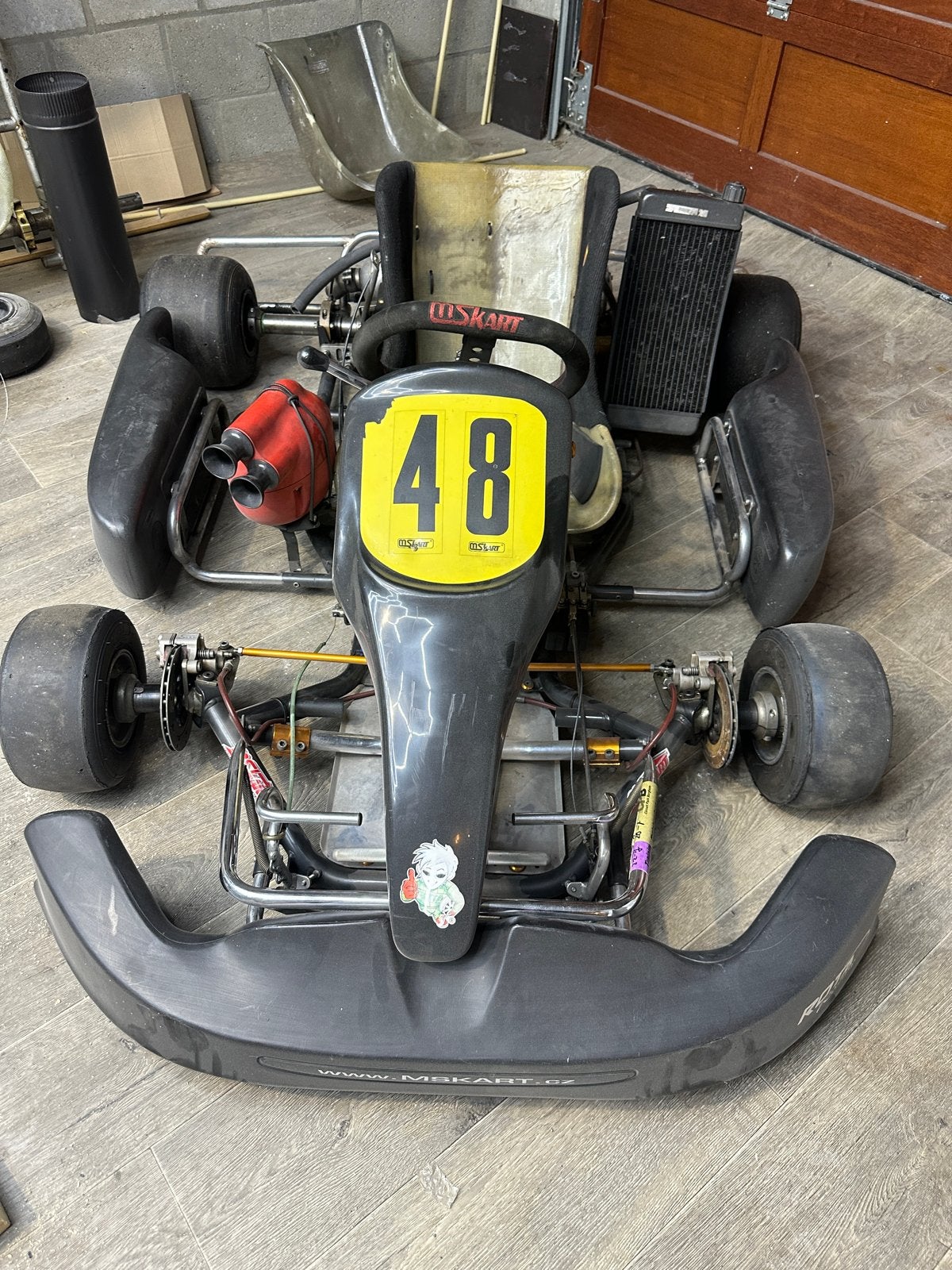 MS schakel Kart chassis zonder motor, Sport en Fitness, Karting, Ophalen, Gebruikt, Kart