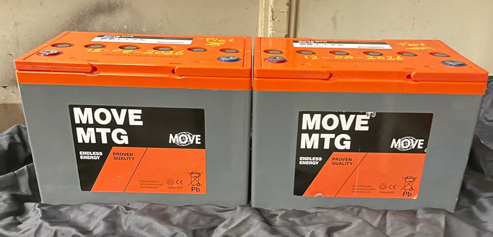 Scootmobiel gel accu s move 2 x 60 ampere 2 stuks 180 euro, Nieuw