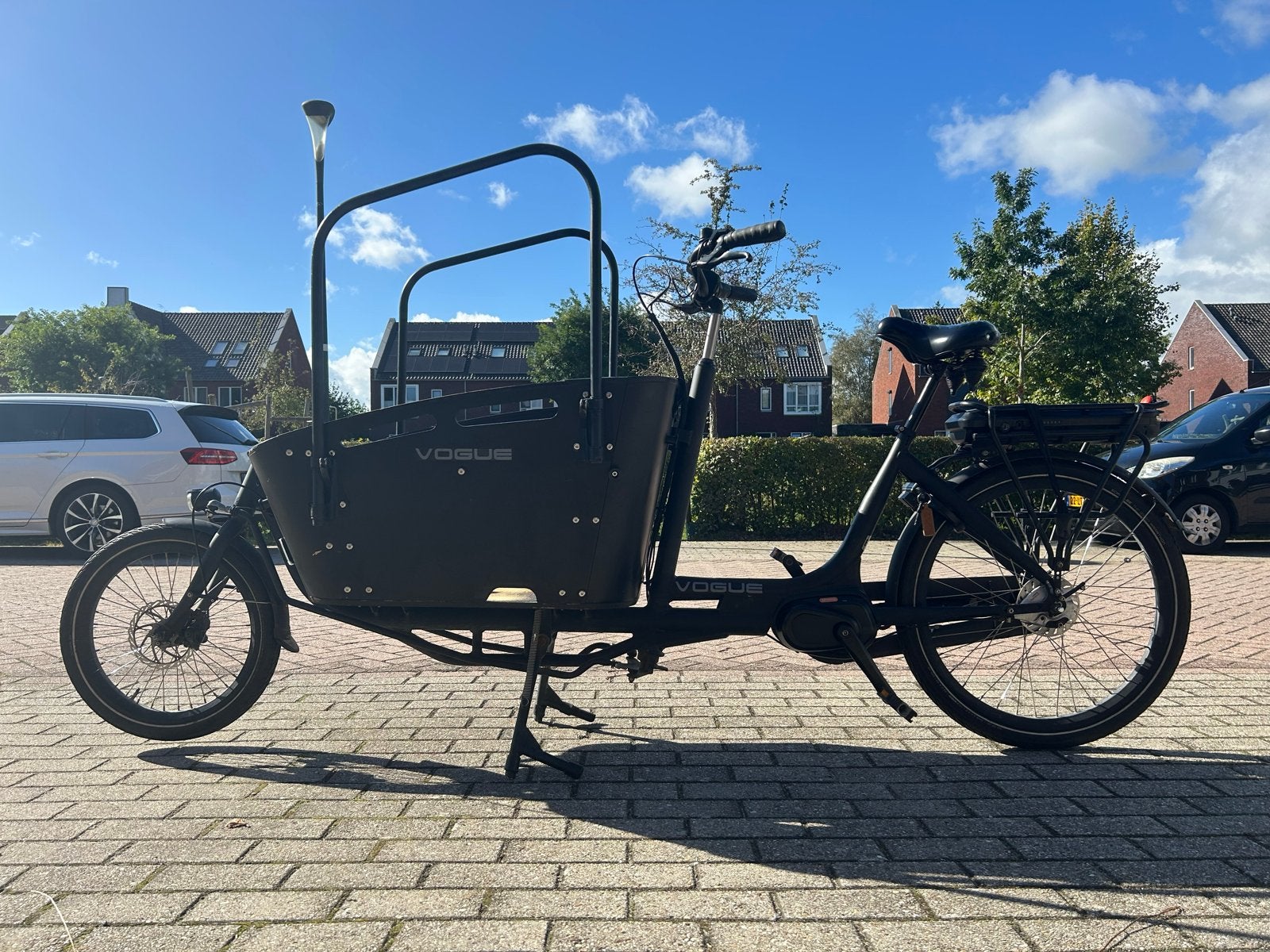 Vogue Carry 2 bakfiets – €200 (kapotte motor/controller), Overige merken, 4 kinderen of meer, Gebruikt, Elektrisch