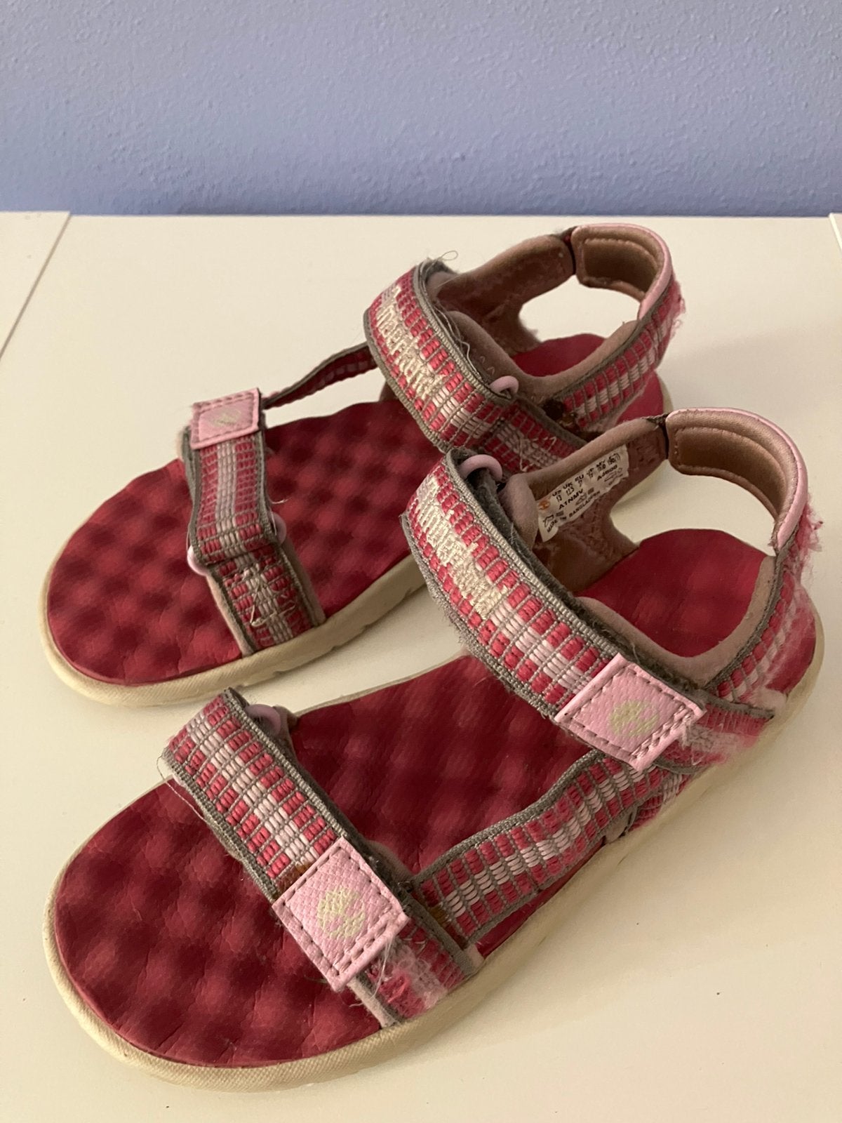 Timberland sandalen roze klittenband meisje 31, Kinderen en Baby's, Gebruikt, Meisje, Schoenen, Ophalen of Verzenden
