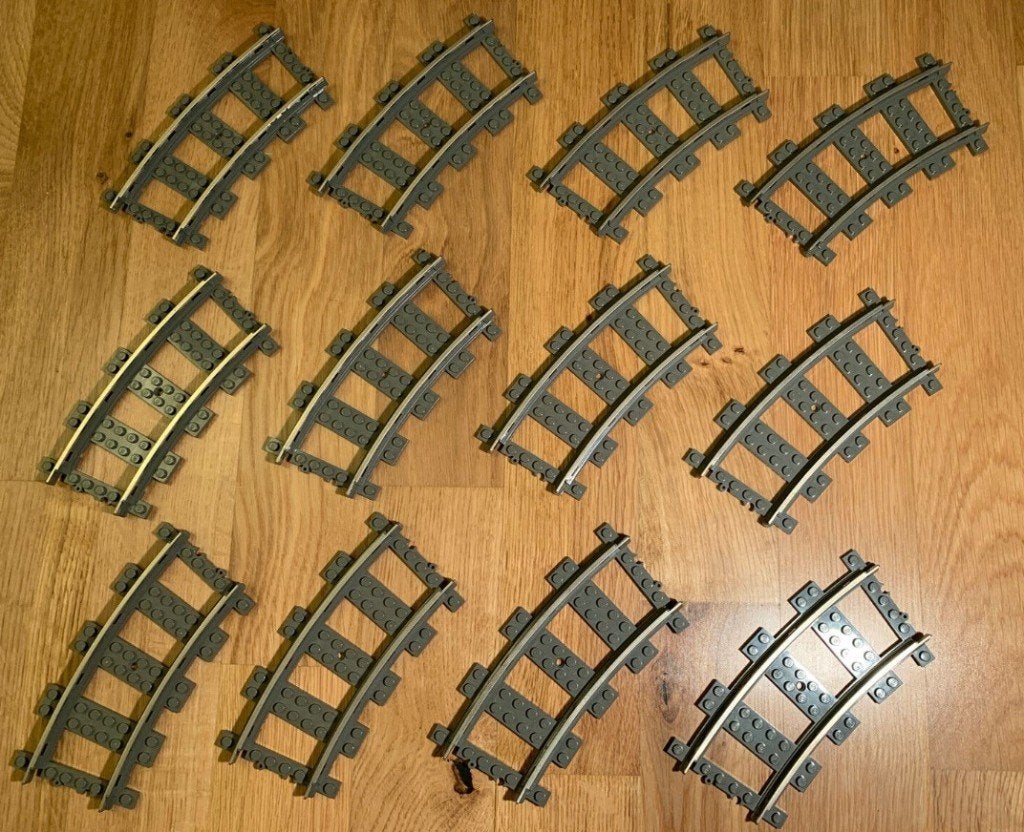 Lego 9v 32 bochten, Ophalen of Verzenden, Zo goed als nieuw