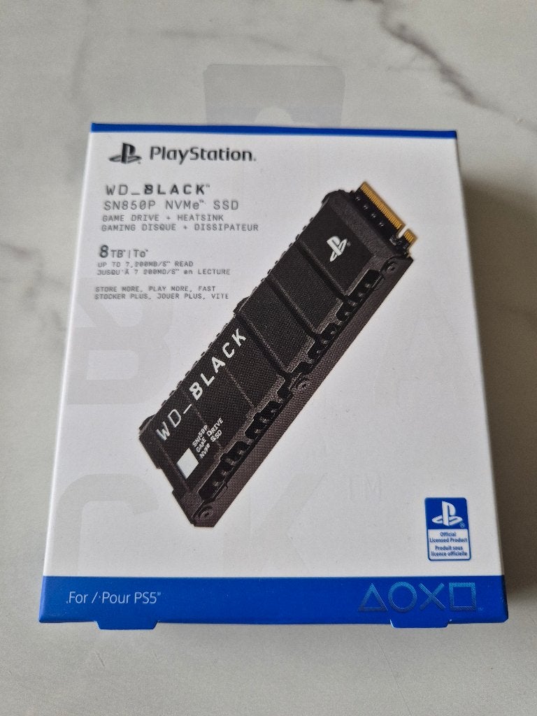 WD_BLACK SN850P NVMe SSD 8TB voor PS5 met heatsink, Computers en Software, Harde schijven, Intern, SSD, 8TB, Nieuw