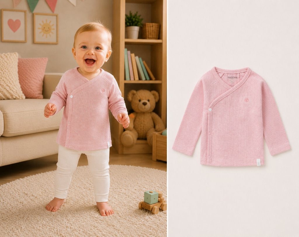 Overslagtruitje Noppies Tee Roze maat 62 NIEUW, Kinderen en Baby's, Babykleding | Maat 62, SO, Meisje, Nieuw, Info@juniorcompany.nl