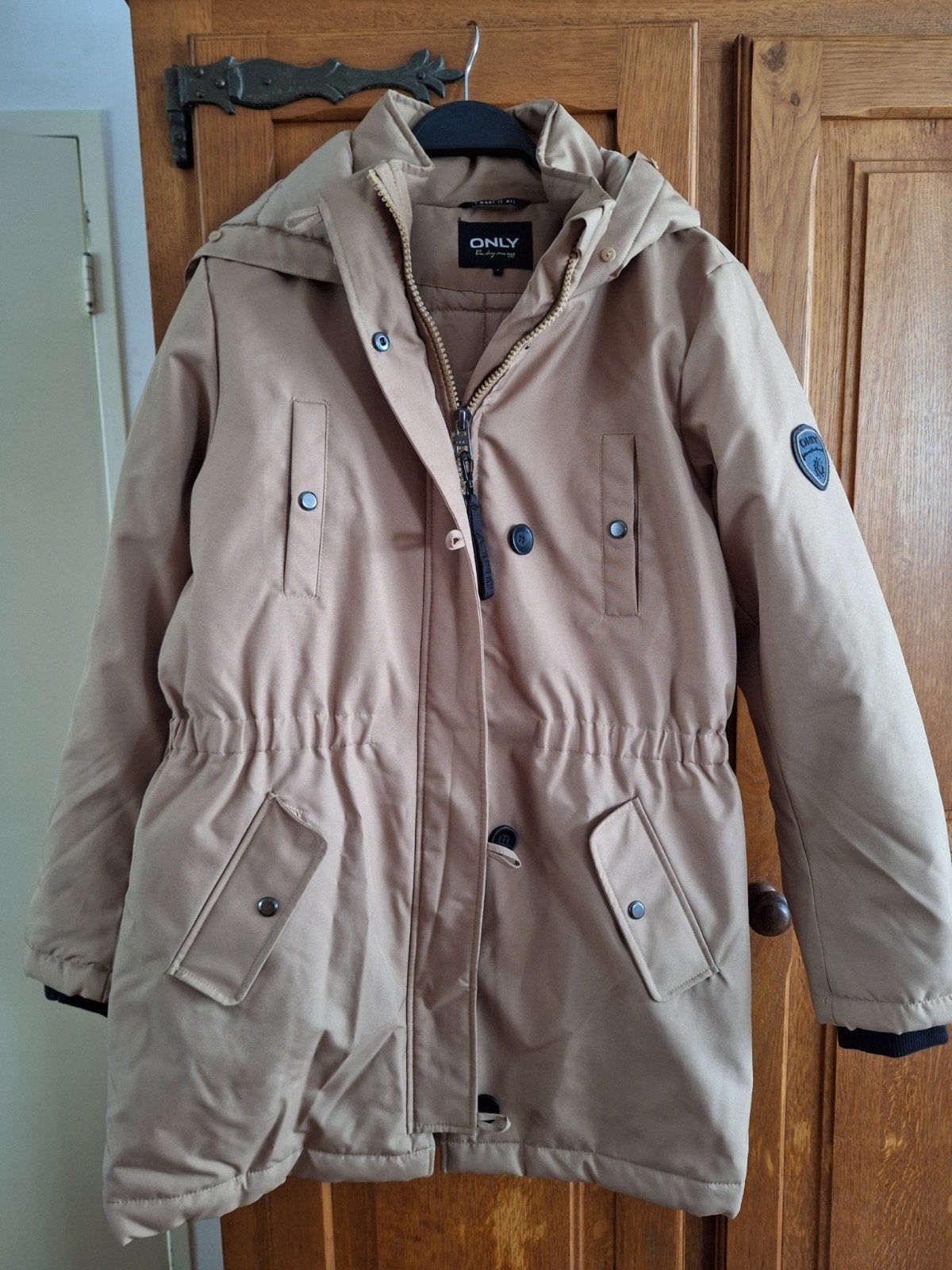 nieuwe dames winterjas Only maat L, Only, Bruin, Maat 42/44 (L), Nieuw