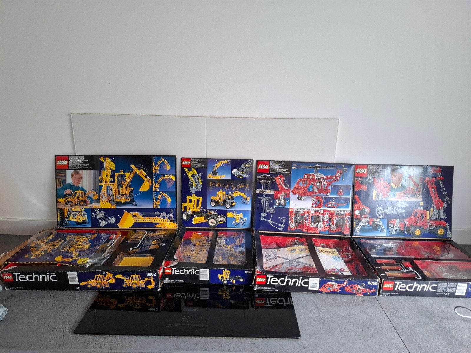 4 x lego technic 8854 8856 8074 8862, Gebruikt, Lego, Overige typen, Ophalen of Verzenden