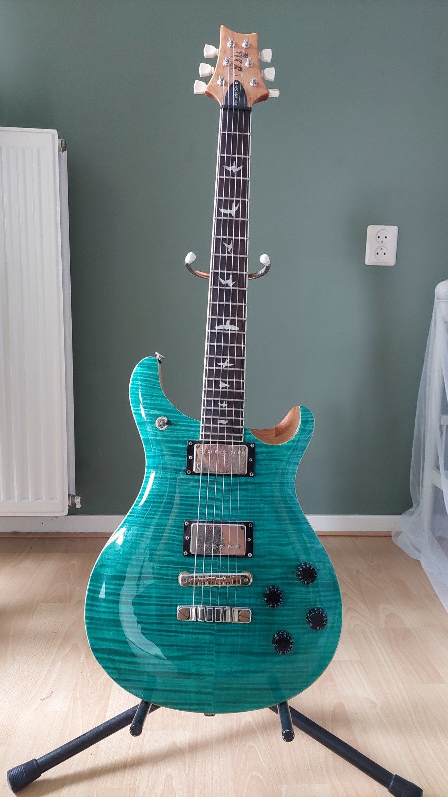PRS SE McCarty 594 turquoise (kopen/ruilen), Ophalen, Zo goed als nieuw, Solid body, Paul Reed Smith