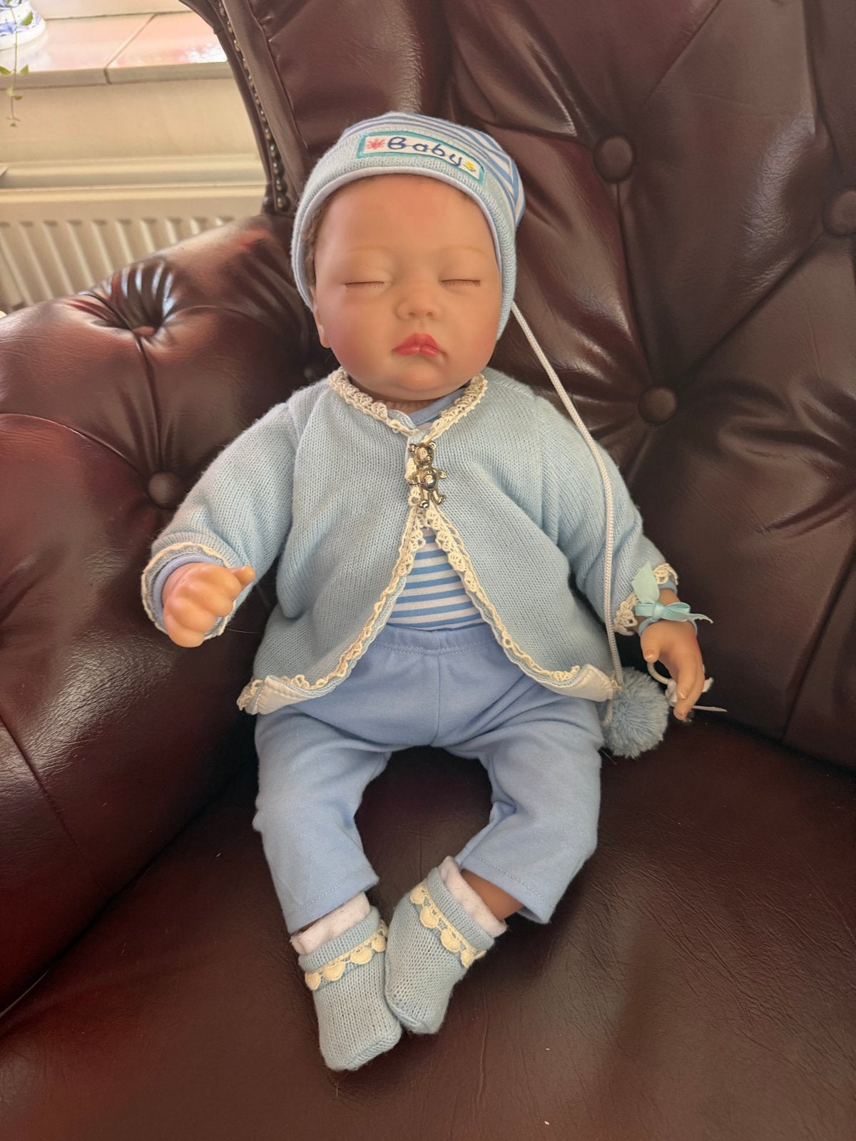 Realistische Reborn Babypop - Jongen, Ophalen of Verzenden, Zo goed als nieuw, Babypop