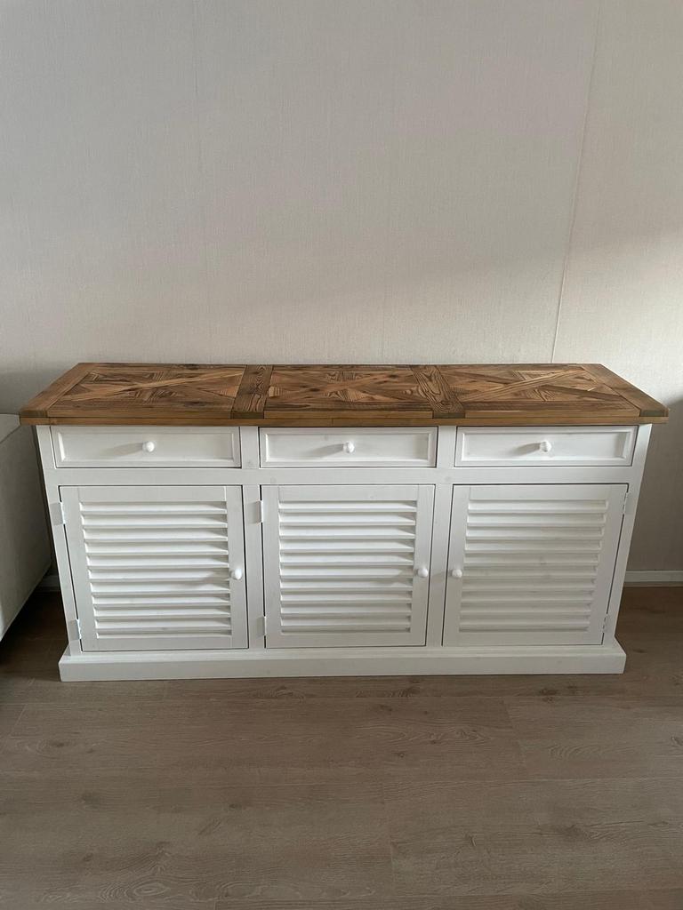 Landelijke / riviera maison stijl dressoir, Ophalen, Zo goed als nieuw, Hout, Overige typen
