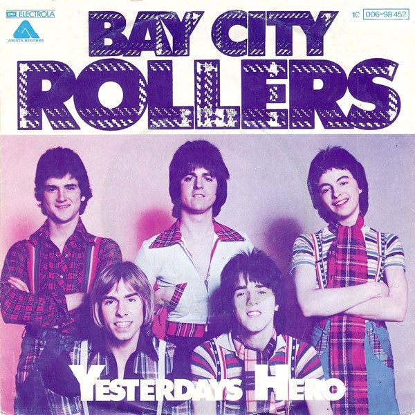 Bay City Rollers - Yesterday's Hero (Single), Cd's en Dvd's, Vinyl Singles, Ophalen of Verzenden, Zo goed als nieuw, Pop