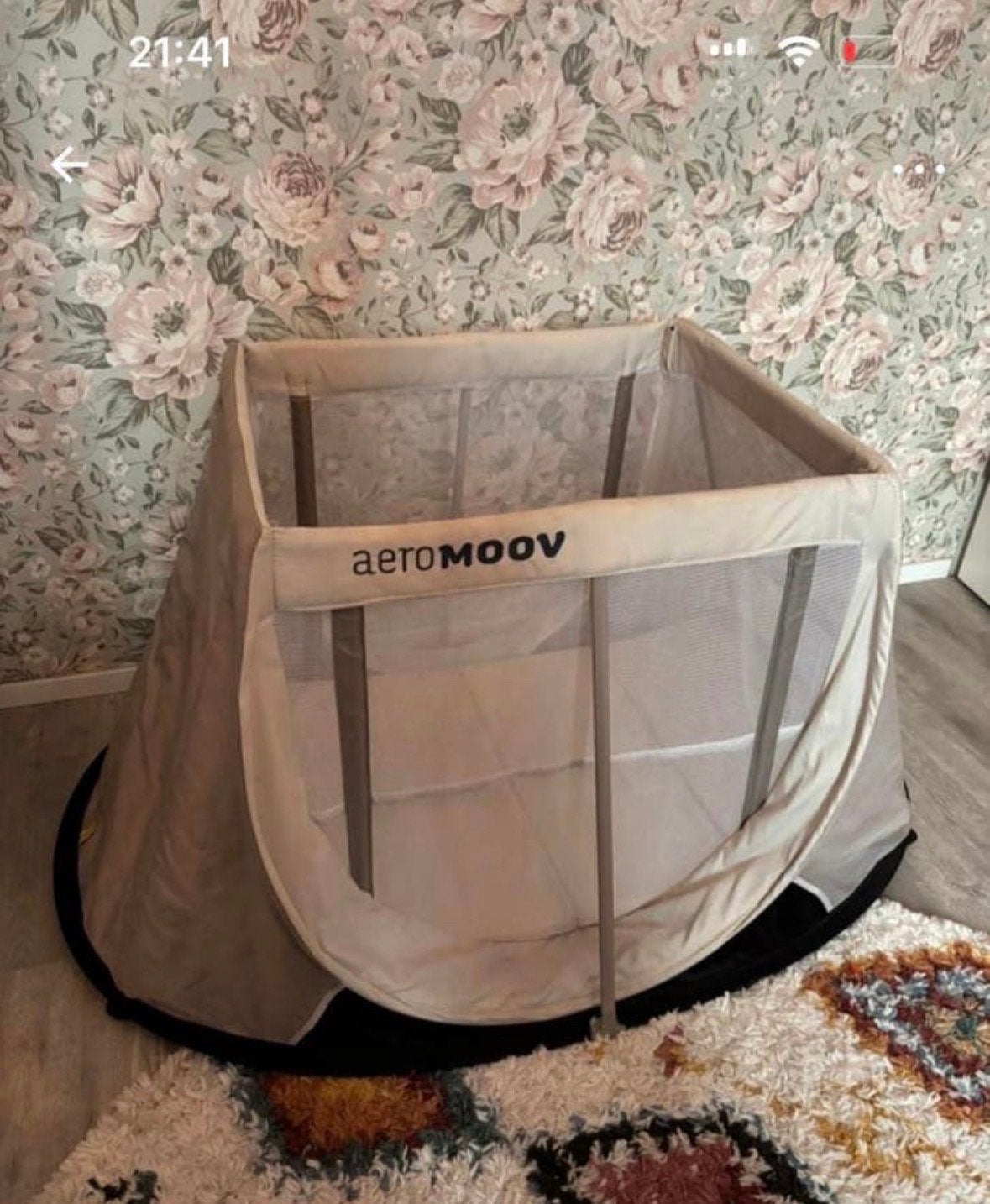 AeroMoov Pop-Up Reisbedje - Snel Op te Zetten, Ophalen, Zo goed als nieuw, Reisbedje