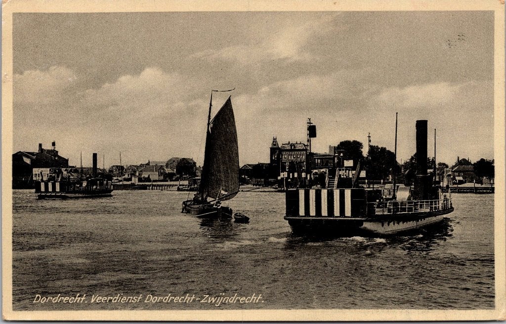 Dordrecht - Zwijndrecht - 8 oude ansichtkaarten Veerpont