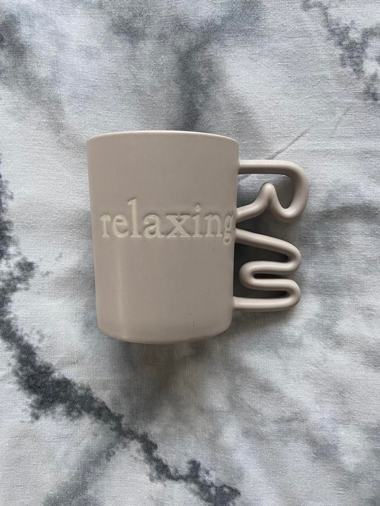 Rivièra Maison relaxing mok, Huis en Inrichting, Ophalen of Verzenden, Zo goed als nieuw, Overige stijlen, Kop(pen) en/of Schotel(s)