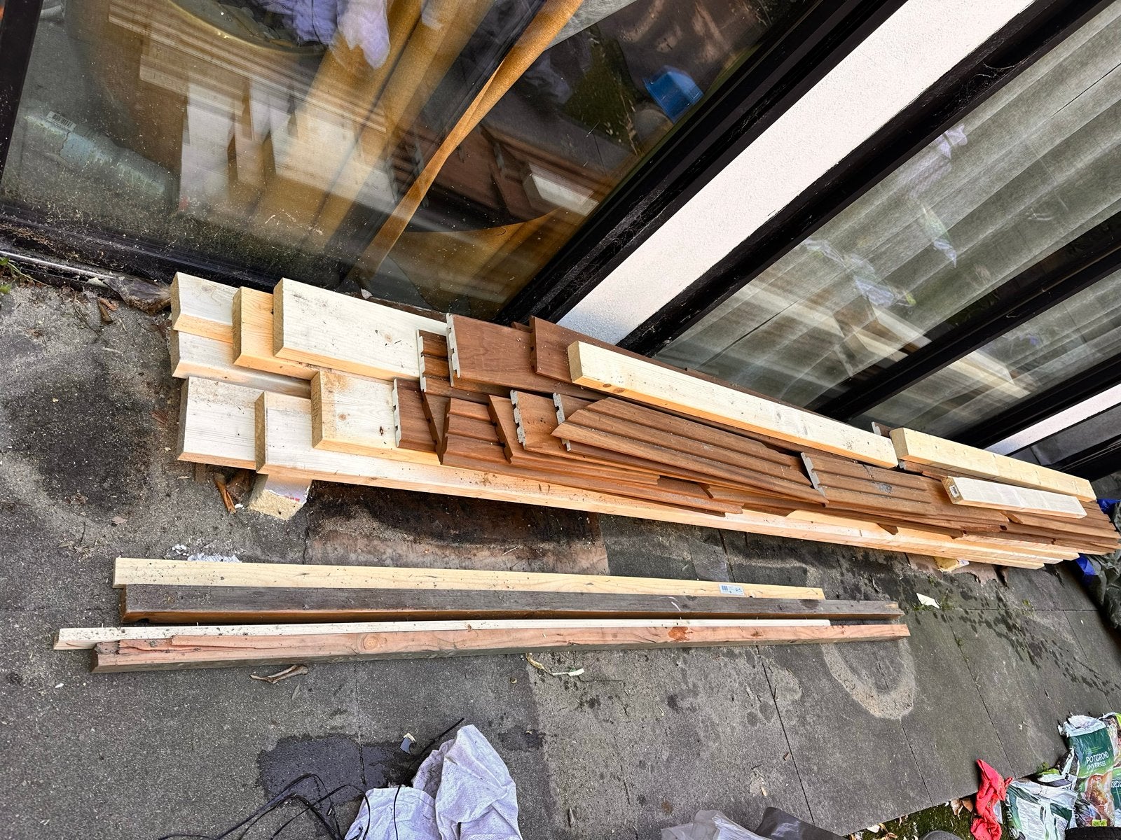 nieuw partij hout: planken, balken en platen, Doe-het-zelf en Verbouw, Hout en Planken, Ophalen, Gebruikt, Overige typen, Overige houtsoorten