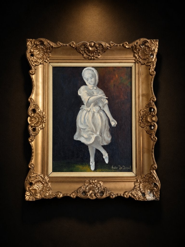 Young Ballerina, Doek, Portret of Personen, Expressionistisch, Ophalen of Verzenden