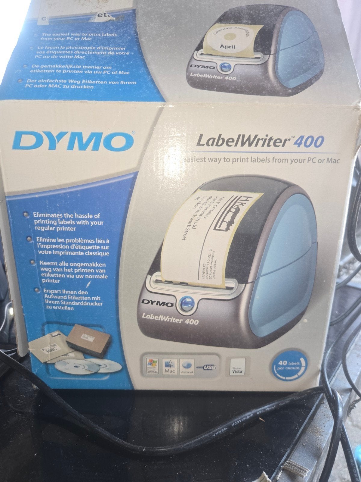 DYMO LabelWriter 400 Labelprinter - Snel en Efficiënt, Computers en Software, Printers, Ophalen, Zwart-en-wit printen, Printer
