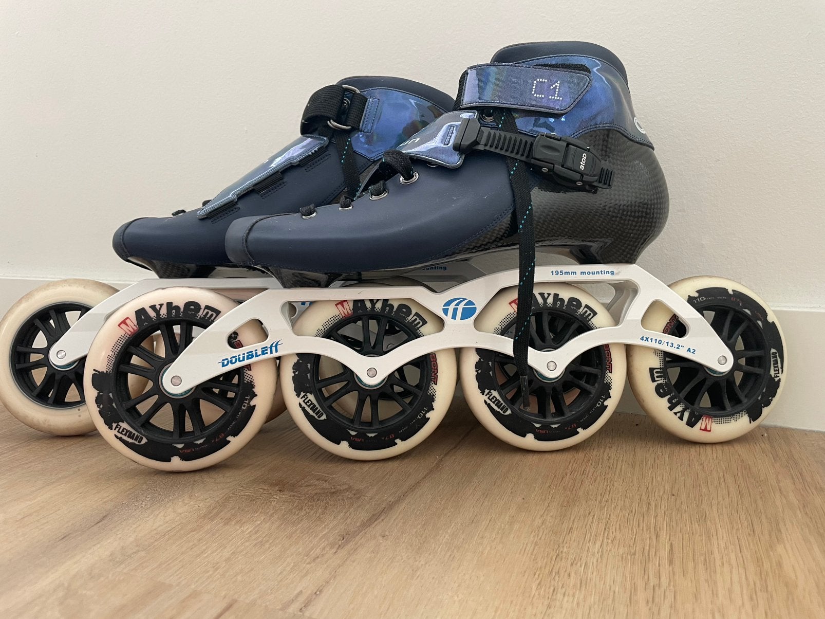 Cityrun C1 Speedskates Maat 42 Doubleff Frame & Mayhem 110mm, Ophalen, Zo goed als nieuw