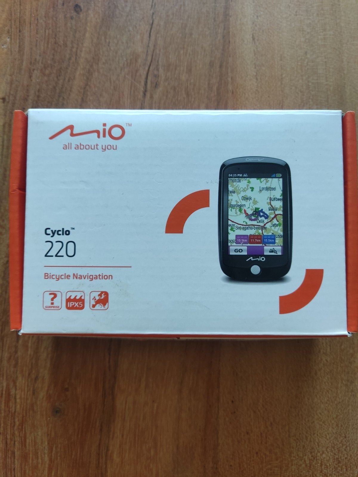 mio 220 fiets navigatie, Ophalen