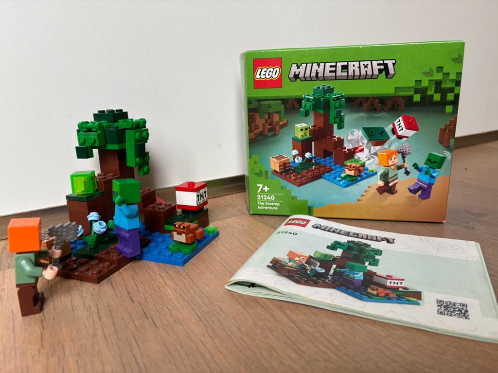 Lego minecraft 21240 moerasavontuur, swamp adventure, Ophalen of Verzenden, Zo goed als nieuw