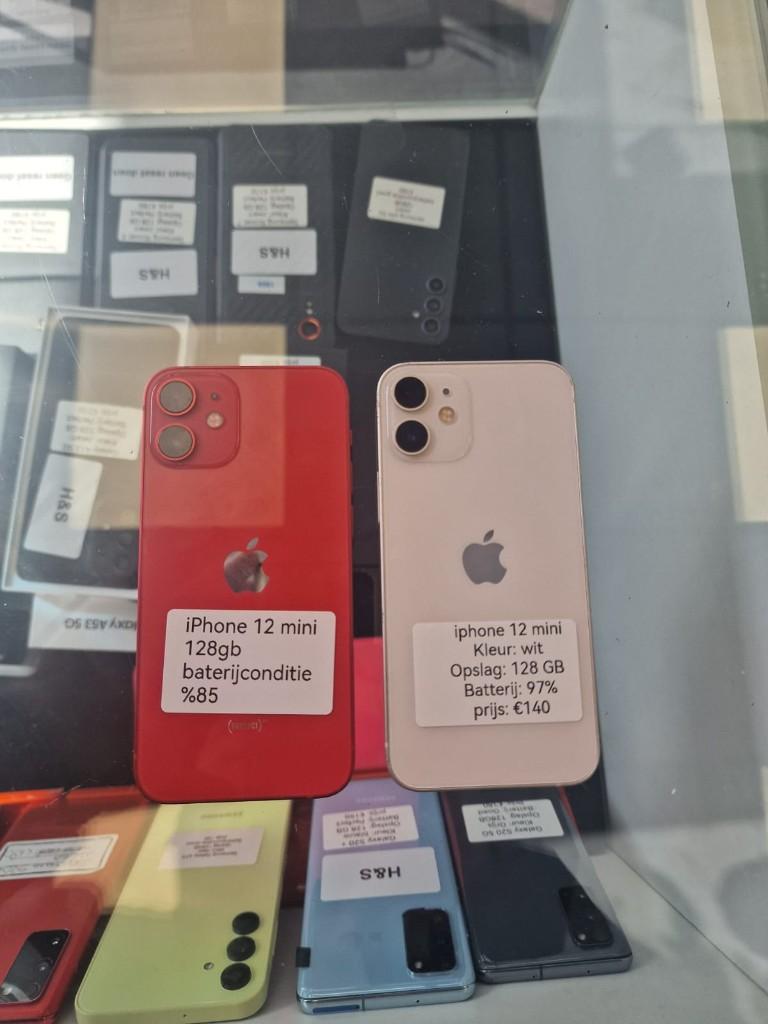 2x iphone 12 mini, Telecommunicatie, Mobiele telefoons | Apple iPhone, Gebruikt, 128 GB, Zonder abonnement, Zonder simlock, iPhone 12 Mini