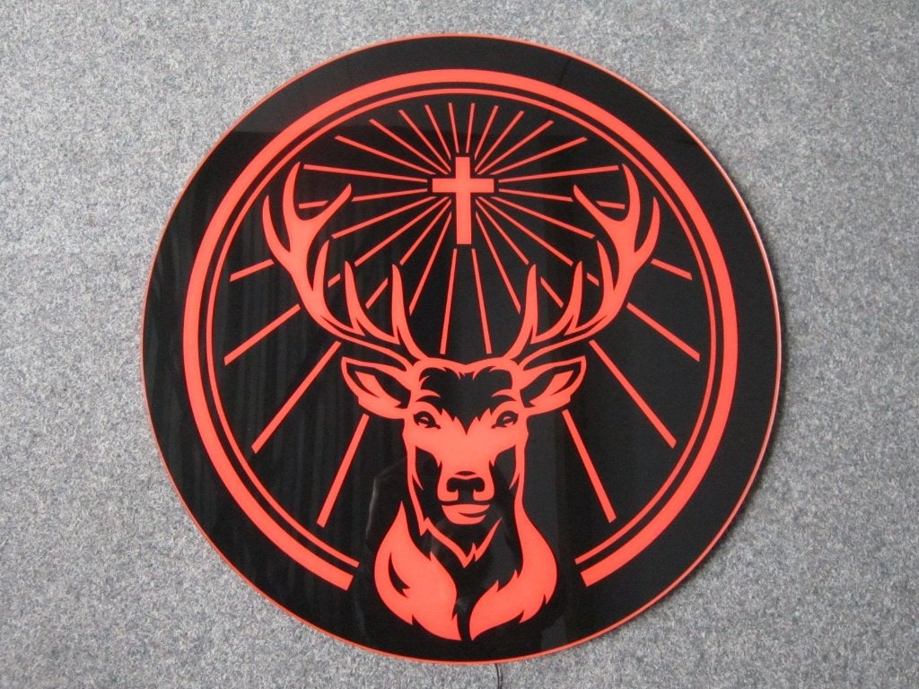 JAGERMEISTER LED LICHTRECLAME, Ophalen, Zo goed als nieuw, Lichtbak of (neon) lamp