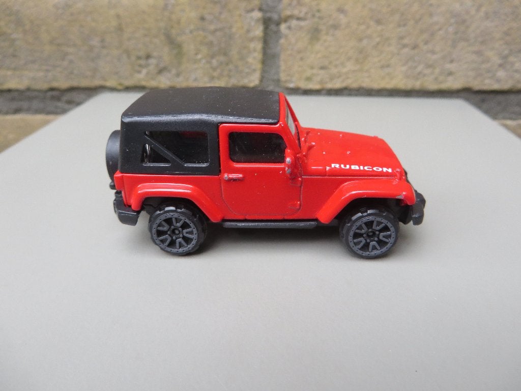 Majorette Jeep Wrangler ROOD, Hobby en Vrije tijd, Ophalen of Verzenden, Zo goed als nieuw, Auto