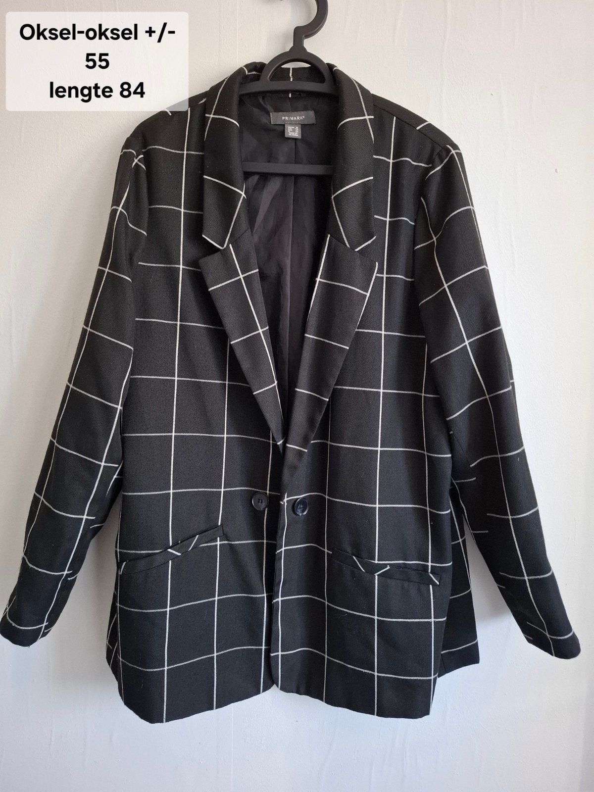 Primark geruit jasje, valt als XL, Kleding | Dames, Primark, Zwart, Maat 46/48 (XL) of groter, Ophalen of Verzenden