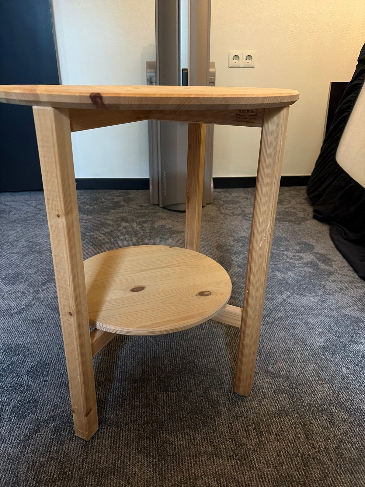 IKEA bijzettafel, rond, 51 cm diameter, 60 cm hoog, Ophalen, Gebruikt, Rond, 60 cm of meer