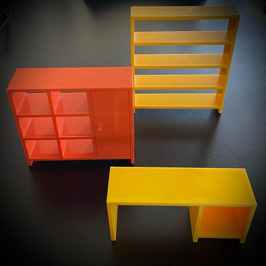 Ikea strak design miniatuur meubelen voor bijv. poppenhuis, Ophalen of Verzenden, Zo goed als nieuw, Poppenhuis