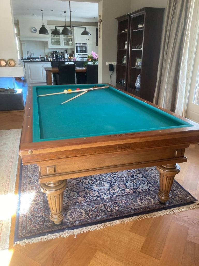Wilhelmina classic 115/230, Sport en Fitness, Ophalen of Verzenden, Gebruikt, Biljarttafel