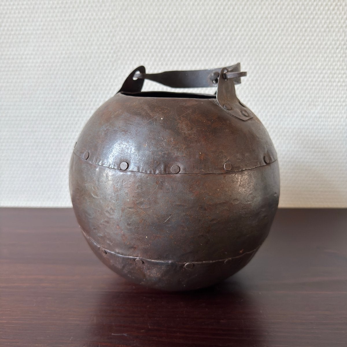 Antieke Smeedijzeren Kookpot, Heksenketel, Bloempot, Metaal, Antiek en Kunst, Antiek | Koper en Brons, Ophalen of Verzenden