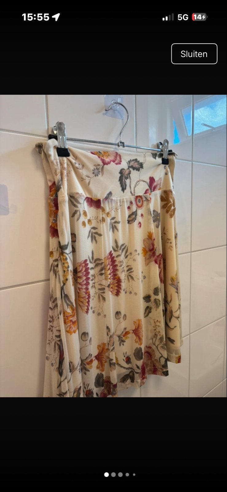Mooie King Louie rok met bloemenprint, Kleding | Dames, Rokken, Meerkleurig, Ophalen of Verzenden, Zo goed als nieuw, Knielengte