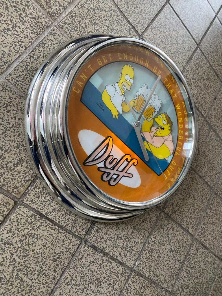 Homer Simpson klok Duff Beer, Onbekend, Ophalen of Verzenden, Onbekend, Onbekend