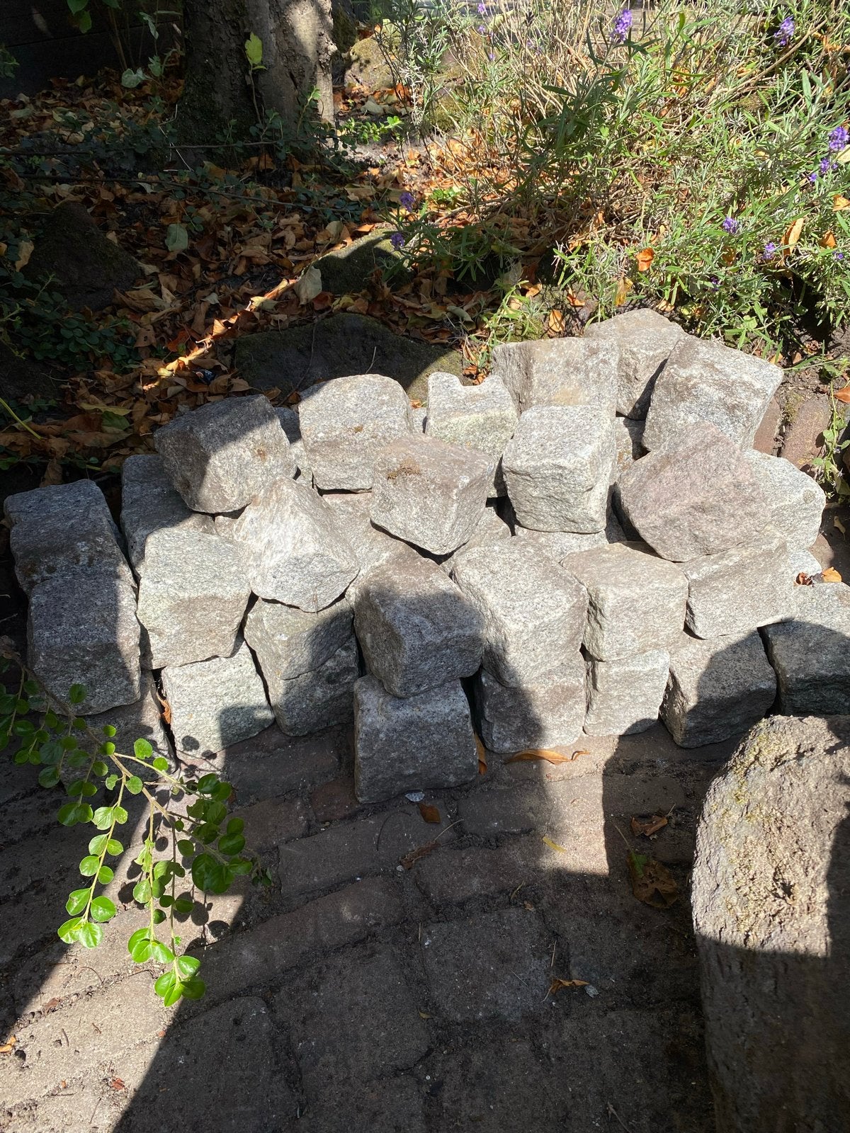 Gebruikte  kinderkopjes voor tuin of oprit, Ophalen, Klinkers, Zo goed als nieuw, Natuursteen