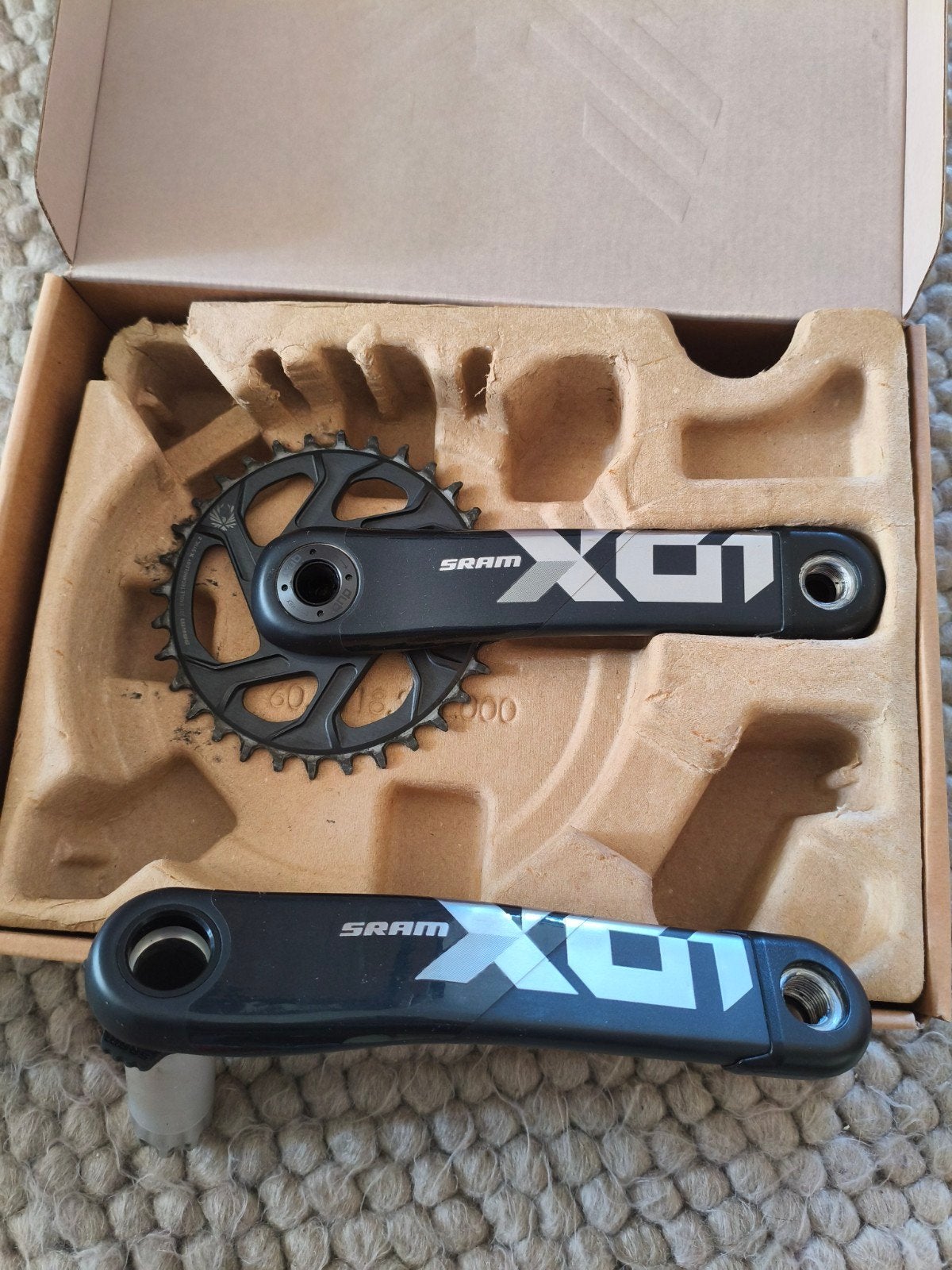 SRAM XO1 Carbon Crankstel - Zo goed als nieuw, Crankstel of Pedalen, Ophalen of Verzenden, Zo goed als nieuw, SRAM