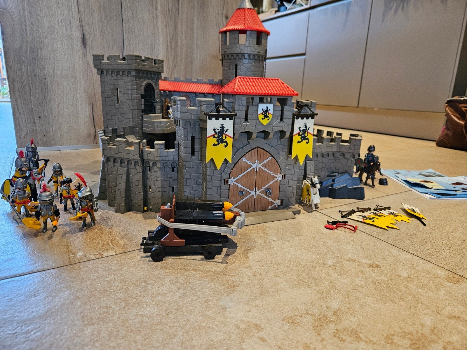 Playmobil Leeuwenridders Kasteel met accessoires en ridders, Ophalen, Gebruikt, Complete set, Kasteel/Fort