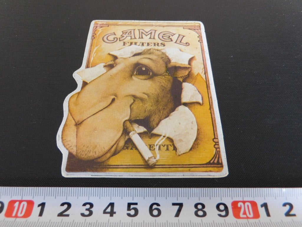 sticker tabak CAMEL filters strip kameel pakje sigaretten, Verzamelen, Ophalen, Zo goed als nieuw
