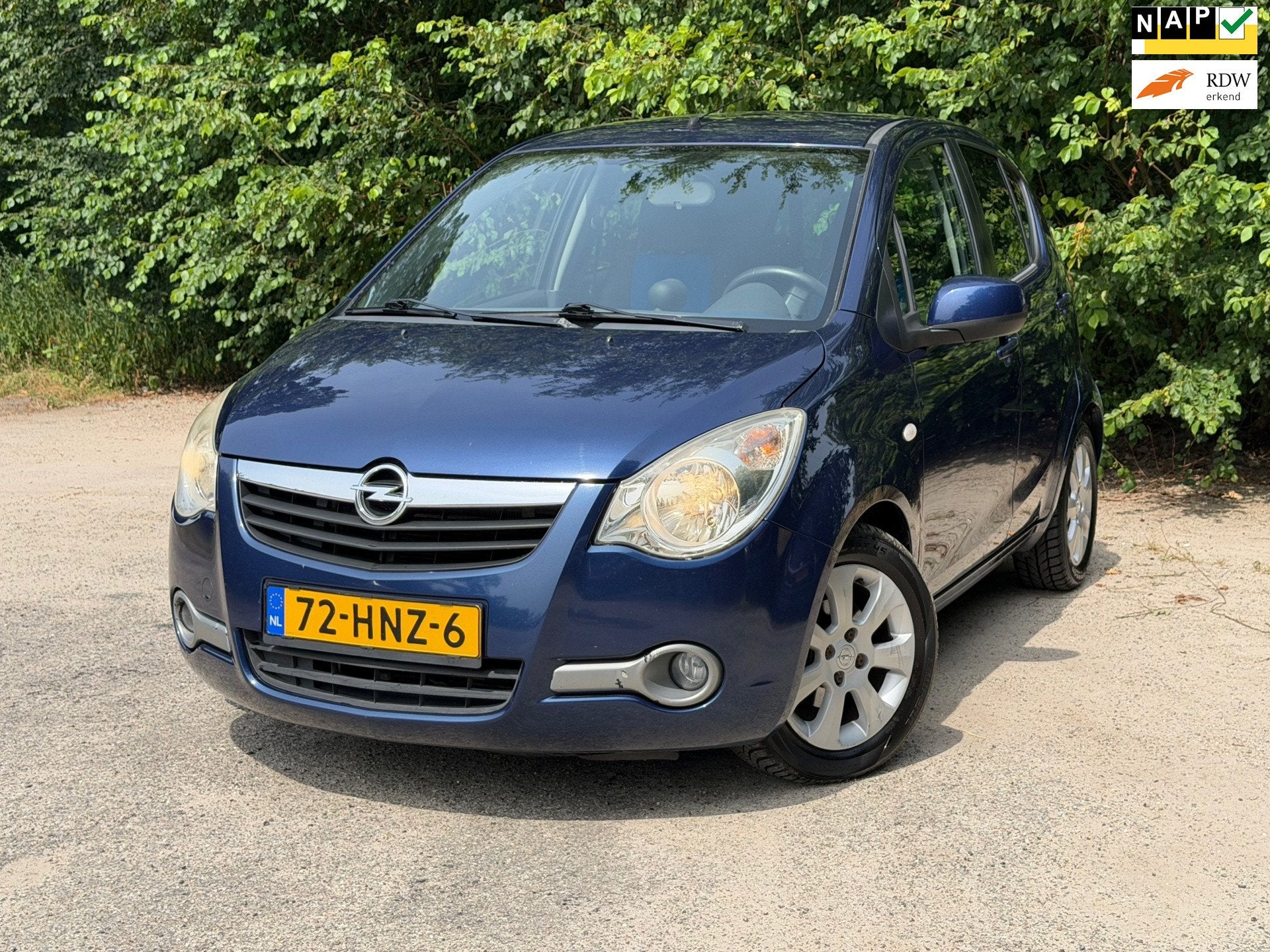 Opel Agila 1.0 Enjoy | Airco + 5 Deurs Nu € 1.950,- !, Auto's, Gebruikt, 31 €/maand, Blauw, 996 cc