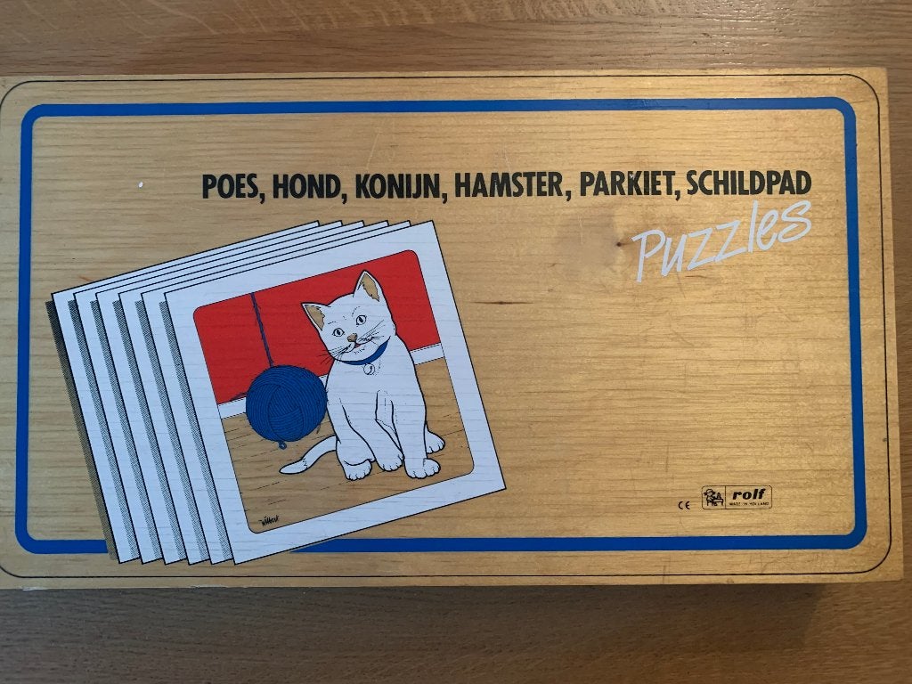 houten puzzels Rolf, Ophalen, Minder dan 10 stukjes, 6 maanden tot 2 jaar, Van hout