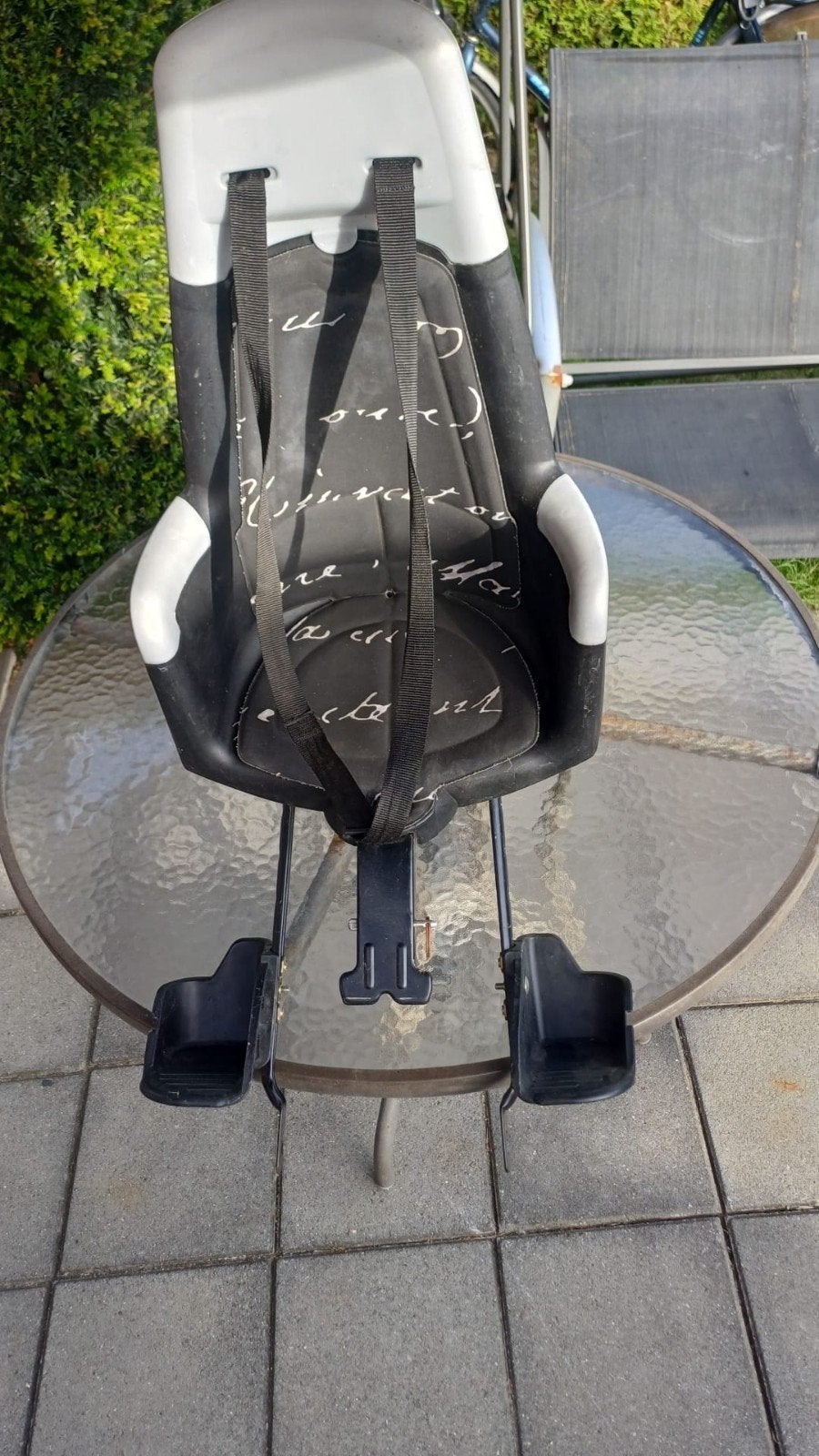 fietsstoeltje voor achterop inclusief voetsteuntjes, Ophalen, Achterzitje, 22 t/m 36 kg, Onbekend