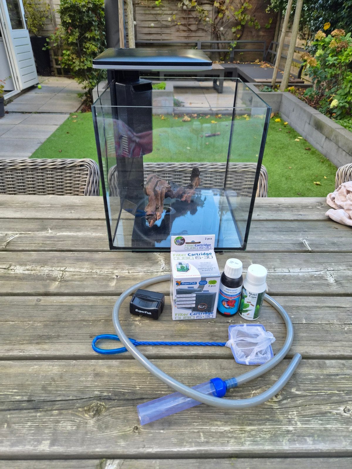 Superfish qubiq 30 pro aquarium, Gebruikt, Leeg aquarium, Superfish, Ophalen