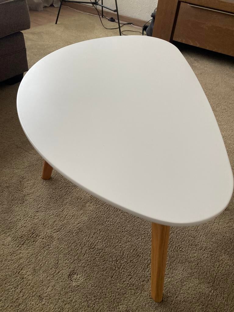 Tafeltje wit, Ophalen, Gebruikt, 50 tot 100 cm, Rond