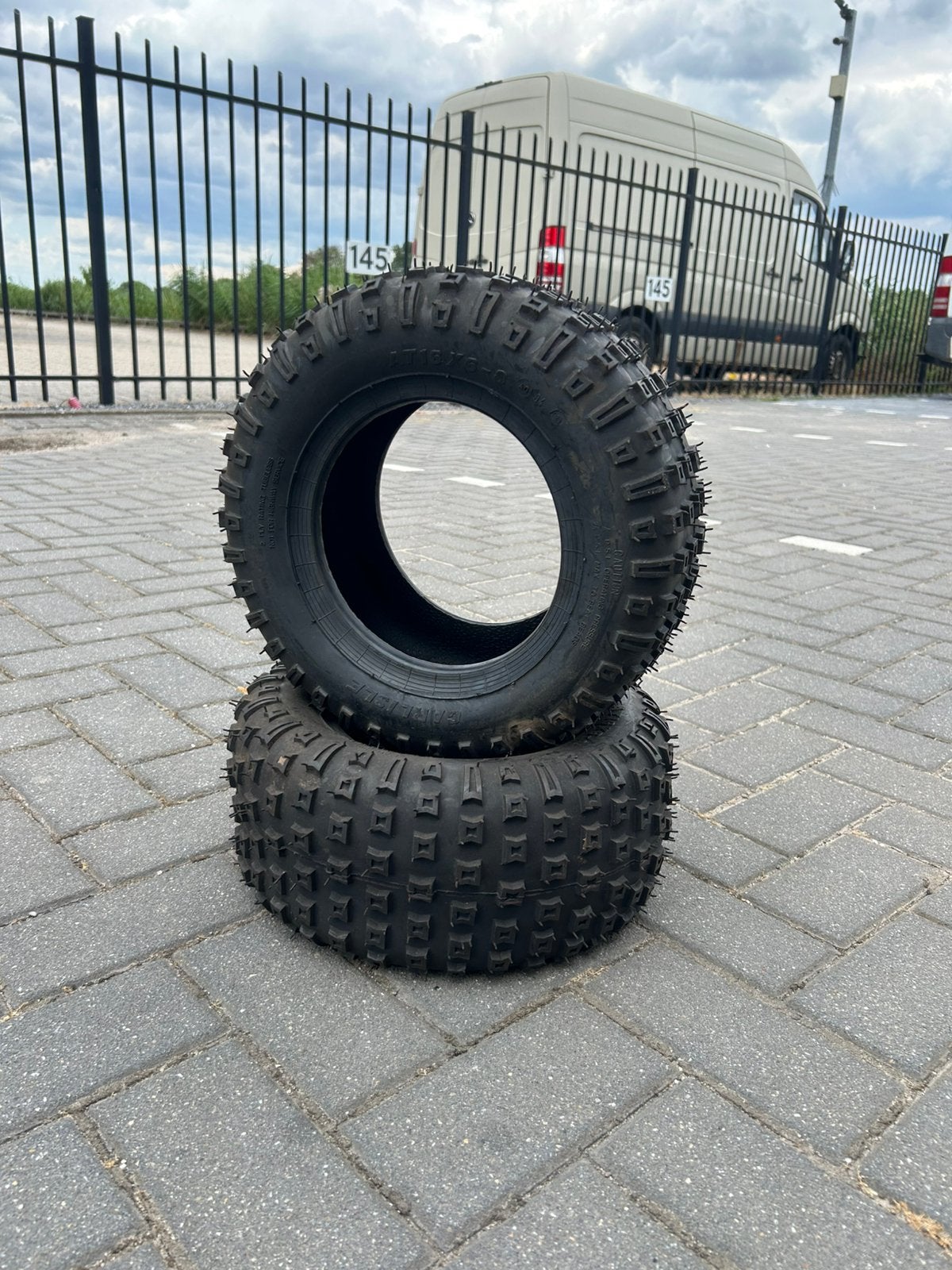 8 inch crossbanden voor mini buggy, quad, skelter, Auto diversen, Ophalen of Verzenden, Nieuw