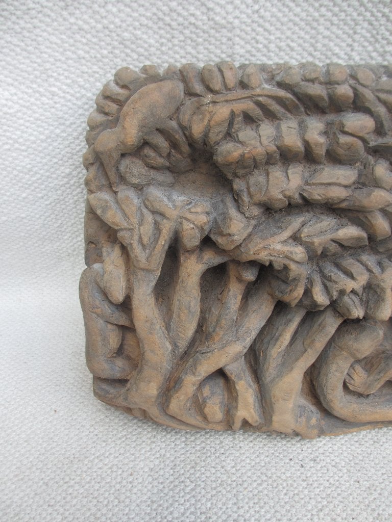 Storyboard Papoea-Nieuw-Guinea Kambot gesneden hout reliëf, Antiek en Kunst, Kunst | Niet-Westerse kunst, Hout, 20 cm, Papoea-Nieuw-Guinea