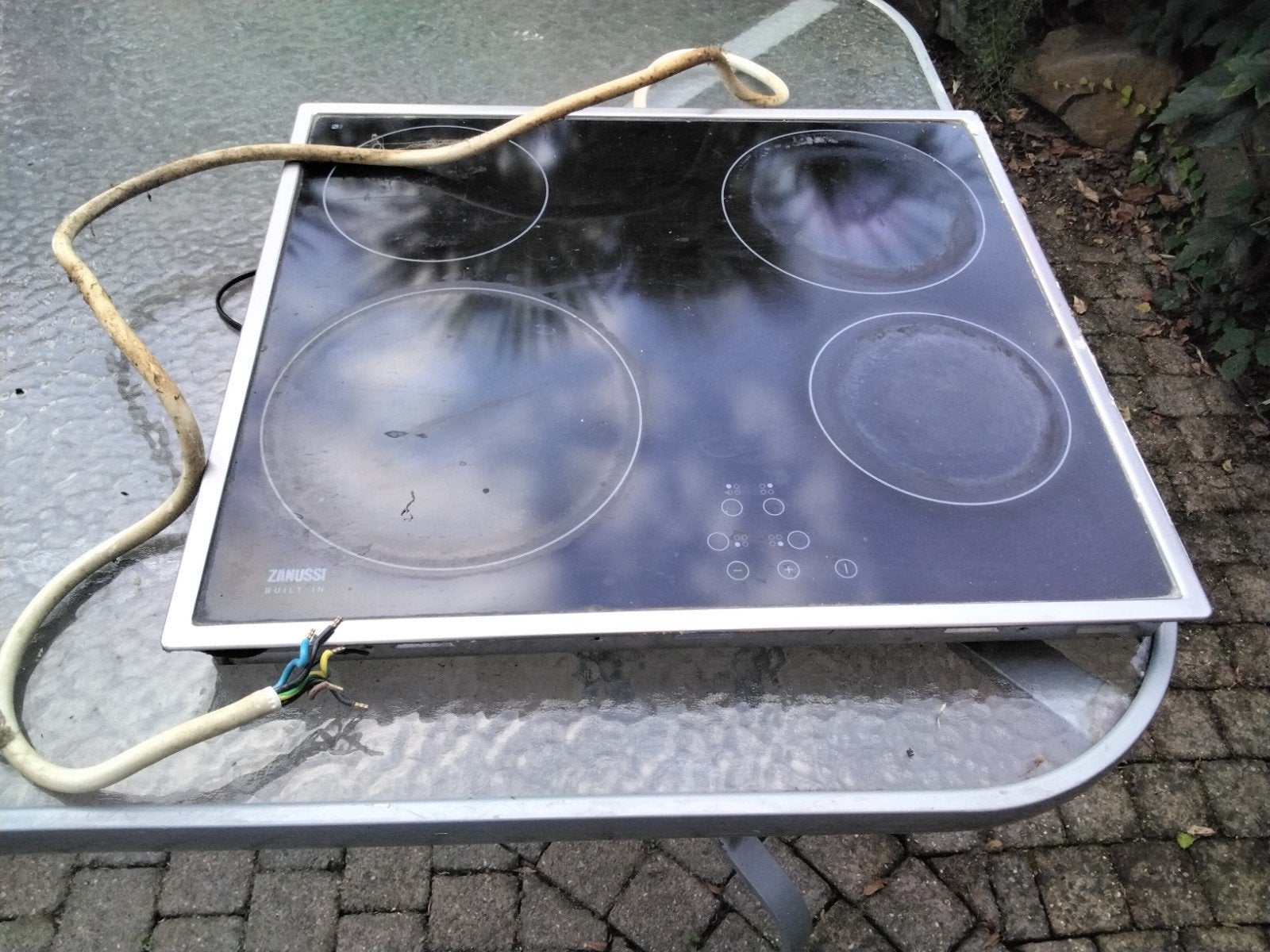Zanussi halogeen Inbouw Kookplaat 60cm- Gebruikt, Ophalen, Gebruikt, Keramisch, 4 kookzones