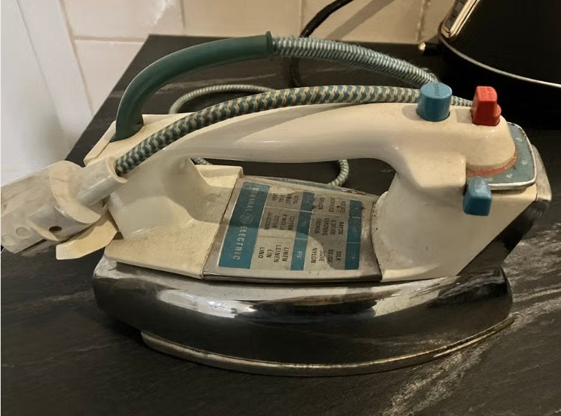 Vintage General Electric Strijkijzer (werkend, met snoer), Ophalen, Gebruikt, Strijkijzer met snoer